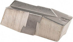 Iscar - 478E055GIP Grade IC20, 4.78mm Cutting Width Carbide Grooving Insert - 13mm Max Depth of Cut, Neutral, 0.55mm Corner Radius, Uncoated - Apex Tool & Supply
