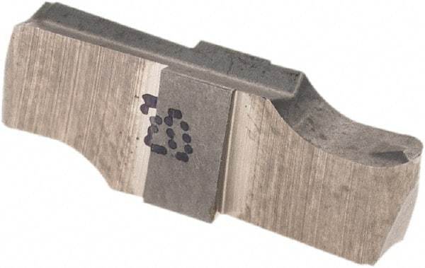 Iscar - GIPI2.39-1.20 Grade IC20, 3/32" Cutting Width, Double End, Carbide Grooving Insert - Uncoated, 1/4" Depth of Cut, Neutral Hand, 1.2mm Corner Radius - Apex Tool & Supply