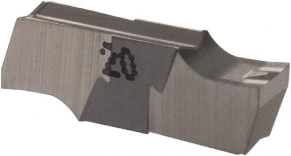 Iscar - 330010GIPI Grade IC20, 3.3mm Cutting Width Carbide Grooving Insert - Neutral, 0.1mm Corner Radius, Uncoated - Apex Tool & Supply