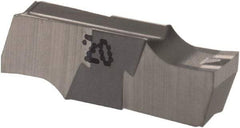 Iscar - 330010GIPI Grade IC20, 3.3mm Cutting Width Carbide Grooving Insert - Neutral, 0.1mm Corner Radius, Uncoated - Apex Tool & Supply