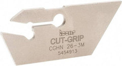 Iscar - 2.8 to 4mm Groove Width, 20mm Max Depth of Cut, Neutral Cut, CGHN Indexable Grooving Blade - Multiple Insert Styles, Series Cut Grip - Apex Tool & Supply