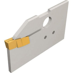 Iscar - 2.8 to 4mm Groove Width, 19mm Max Depth of Cut, Neutral Cut, CGHN Indexable Grooving Blade - GIF 4.00E-2.00, GIM 3UT-1.5RA, GIMN 302, GIMN 406, GIMY 315, GIMY 420, GITM 3.00K-1.50, GITM 4.00K-2.00 Insert Style, Series Cut Grip - Apex Tool & Supply