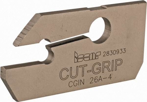 Iscar - 3.6 to 4.5mm Groove Width, 19.5mm Max Depth of Cut, Neutral Cut, CGIN Indexable Grooving Blade - GIFI-E, GIMIY, GINI-E, GIPI, GIPI (Full Radius), GIPI-E, GIPI-E (Full Radius) Insert Style, Series Cut Grip - Apex Tool & Supply