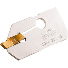 Iscar - 4.4 to 6.4mm Groove Width, 19.5mm Max Depth of Cut, Neutral Cut, CGIN Indexable Grooving Blade - GIFI, GIFI-E, GIFI-E (Full Radius), GINI-E, GIPI, GIPI (Full Radius), GIPI-E, TIPI-MT Insert Style, Series Cut Grip - Apex Tool & Supply