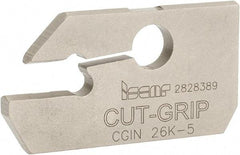 Iscar - 4.4 to 6.4mm Groove Width, 15mm Max Depth of Cut, Neutral Cut, CGIN Indexable Grooving Blade - GIFI, GIFI-E, GIFI-E (Full Radius), GINI-E, GIPI, GIPI (Full Radius), GIPI-E, TIPI-MT Insert Style, Series Cut Grip - Apex Tool & Supply