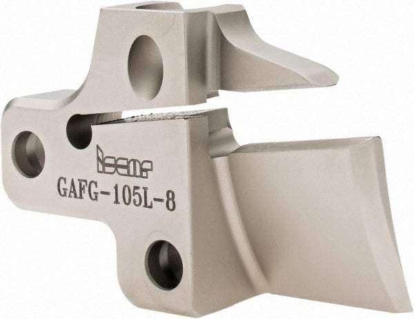 Iscar - Left Hand Cut, 8mm Insert Width, Cutoff & Grooving Support Blade for Indexables - 25mm Max Depth of Cut - Apex Tool & Supply