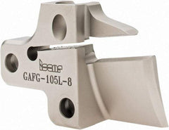 Iscar - Left Hand Cut, 8mm Insert Width, Cutoff & Grooving Support Blade for Indexables - 25mm Max Depth of Cut - Apex Tool & Supply