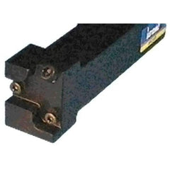 Iscar - GHAP, External, Left Hand, Indexable Grooving Tool Holder - GDM.. 808, GI.. 8.. Insert Compatibility, 1-1/4" Shank Height, 1-1/4" Shank Width, 6.1" OAL - Apex Tool & Supply
