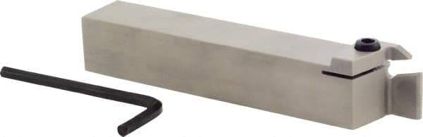 Iscar - GHD, External, Right Hand, 1/2" Max Depth of Cut, 0.197 to 1/4" Groove Width, Indexable Grooving Tool Holder - GI.. Insert Compatibility, 1" Shank Height, 1" Shank Width, 6" OAL - Apex Tool & Supply