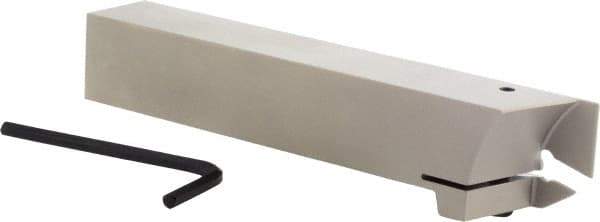 Iscar - External Thread, 0.67" Max Depth of Cut, 0.016" Min Groove Width, 6" OAL, Left Hand Indexable Grooving Cutoff Toolholder - 1" Shank Height x 1" Shank Width, GI.. Insert Style, GHG Toolholder Style, Series Cut Grip - Apex Tool & Supply
