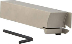 Iscar - External Thread, 0.79" Max Depth of Cut, 0.118" Min Groove Width, 7" OAL, Left Hand Indexable Grooving Cutoff Toolholder - 1-1/4" Shank Height x 1-1/4" Shank Width, GI.. Insert Style, GHG Toolholder Style, Series Cut Grip - Apex Tool & Supply