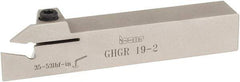 Iscar - GHG, External, Right Hand, 1.34" Max Depth of Cut, 0.016 to 3/32" Groove Width, Indexable Grooving Tool Holder - GI..,TIP.. Insert Compatibility, 3/4" Shank Height, 3/4" Shank Width, 4-1/2" OAL - Apex Tool & Supply
