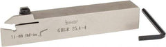Iscar - GHG, External, Right Hand, .79" Max Depth of Cut, 0.15 to 0.19" Groove Width, Indexable Grooving Tool Holder - GI..,TIP.. Insert Compatibility, 1" Shank Height, 1" Shank Width, 6" OAL - Apex Tool & Supply