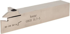 Iscar - External Thread, 1" Max Depth of Cut, 0.185" Min Groove Width, 7" OAL, Right Hand Indexable Grooving Cutoff Toolholder - 1-1/4" Shank Height x 1-1/4" Shank Width, GI.. Insert Style, GHG Toolholder Style, Series Cut Grip - Apex Tool & Supply