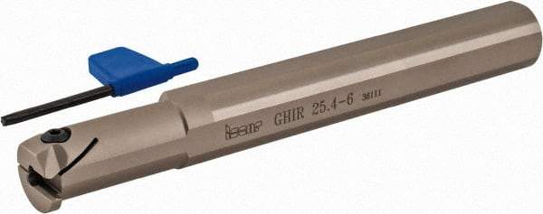 Iscar - 0.984" Min Bore Diam, 8" OAL, 1" Shank Diam, GHI Indexable Boring Bar - 2" Max Bore Depth, GI.. Insert - Apex Tool & Supply