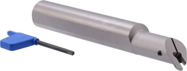 Iscar - 1" Min Bore Diam, 7" OAL, 1" Shank Diam, GHIU Indexable Boring Bar - 1.95" Max Bore Depth, GIPI Insert - Apex Tool & Supply