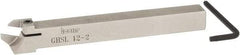 Iscar - GHS, External, Left Hand, 0.98" Max Depth of Cut, 2.2 to 3.15mm Groove Width, Indexable Grooving Tool Holder - GIG, GIM, GIP, TIP Insert Compatibility, 12mm Shank Height, 12mm Shank Width, 120mm OAL - Apex Tool & Supply