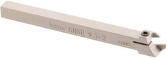 Iscar - GHS, External, Right Hand, 0.395" Max Depth of Cut, 0.087 to 1/8" Groove Width, Indexable Grooving Tool Holder - GIG, GIM, GIP, TIP Insert Compatibility, 3/8" Shank Height, 3/8" Shank Width, 4.72" OAL - Apex Tool & Supply