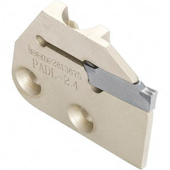 Iscar - Left Hand Cut, 3.18mm Insert Width, Cutoff & Grooving Support Blade for Indexables - 16.3mm Max Depth of Cut, 1.9mm Head Projection - Apex Tool & Supply