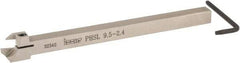 Iscar - PHS, External, Left Hand, 3/32 to 1/8" Groove Width, Indexable Grooving Tool Holder - GDMW 2.4 Insert Compatibility, 3/8" Shank Height, 3/8" Shank Width, 5-29/32" OAL - Apex Tool & Supply