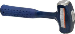Estwing - 3 Lb Head, 11" Long Drilling Hammer - Steel Head, 1-21/64" Face Diam, 10-15/16" Long Head, Steel Handle with Grip - Apex Tool & Supply