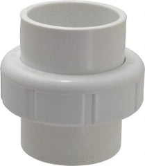 Value Collection - 1-1/2" PVC Plastic Pipe Union with EPDM O-Ring - Schedule 40, Slip End Connections - Apex Tool & Supply