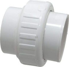 Value Collection - 2" PVC Plastic Pipe Union with EPDM O-Ring - Schedule 40, Slip End Connections - Apex Tool & Supply