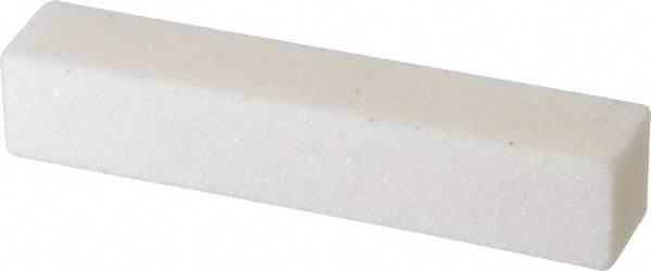 Norton - 60 Grit Aluminum Oxide Square Dressing Stick - 4 x 3/4 x 3/4, Medium Grade, Vitrified Bond - Apex Tool & Supply