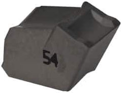Iscar - GFN IC54 Grade, 0.374" Cutting Width, Carbide Cutoff Insert - 0° Neutral Lead Angle, 0.0185" Cnr Rad, Single End - Apex Tool & Supply