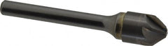 SGS - 1/2" Head Diam, 1/4" Shank Diam, 6 Flute 82° Solid Carbide Countersink - Apex Tool & Supply