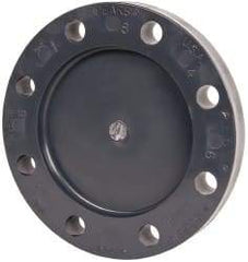 Value Collection - 6" Pipe, 11" OD, PVC Blind Pipe Flange - Schedule 80, Gray - Apex Tool & Supply