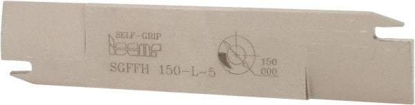 Iscar - 1.2598" Blade Height, 0.2047" Blade Width, 5.9055" OAL, Left Hand Cut, Double End Indexable Cut-Off Blade - 35mm Max Depth of Cut, SGFFH Blade - Apex Tool & Supply