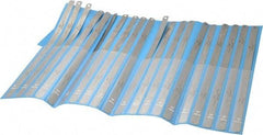Precision Brand - 20 Piece, 0.001 to 0.03" Thick, Parallel Feeler Gage Set - 12" Leaf Length, 1/2" Wide, Steel - Apex Tool & Supply