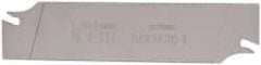 Iscar - 1.0236" Blade Height, 0.0472" Blade Width, 4.3307" OAL, Right Hand Cut, Double End Indexable Cut-Off Blade - SGFH Blade, Self Grip Series - Apex Tool & Supply