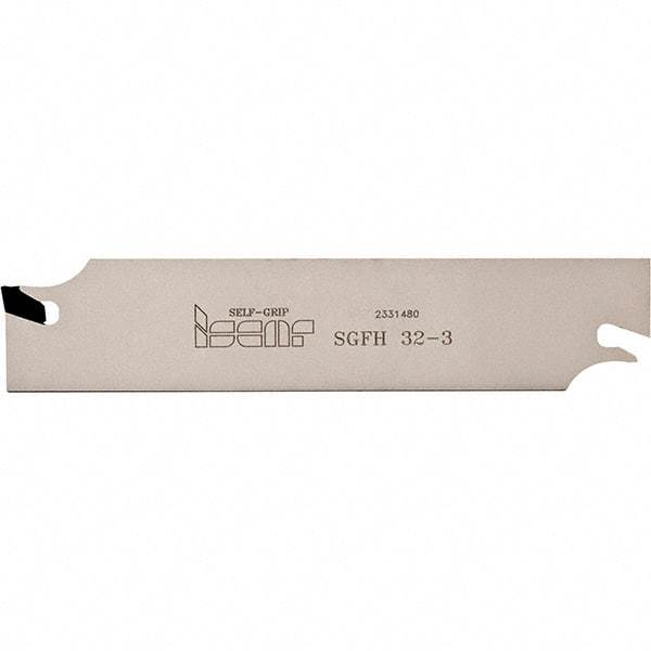 Iscar - 1.6" Groove Width, 20mm Max Depth of Cut, Neutral Cut, SGFH Indexable Grooving Blade - GFN-A, GFN-C, GFN-J, GFR/L-J Insert Style, Series Self-Grip - Apex Tool & Supply