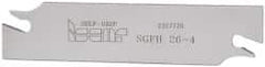 Iscar - 1.0236" Blade Height, 1/8" Blade Width, 4.3307" OAL, Right Hand Cut, Single End Indexable Cut-Off Blade - SGFH Blade, Self Grip Series - Apex Tool & Supply