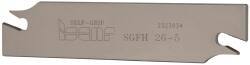 Iscar - 1.0236" Blade Height, 0.1575" Blade Width, 4.3307" OAL, Right Hand Cut, Single End Indexable Cut-Off Blade - SGFH Blade, Self Grip Series - Apex Tool & Supply