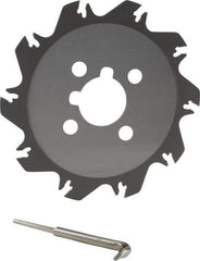 Iscar - Arbor Hole Connection, 1.55" Depth of Cut, 6.3" Cutter Diam, 1-1/2" Hole Diam, 10 Tooth Indexable Slotting Cutter - SGSF Toolholder, GSF. Insert - Apex Tool & Supply