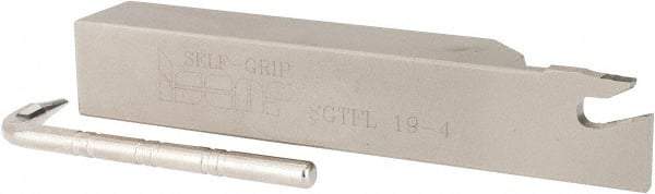 Iscar - SGTF, Left Hand Cut, 2" Max Workpc Diam, GFN, GFR Insert, Indexable Cutoff Toolholder - 3/4" Shank Width, 3/4" Shank Height, 4-1/2" OAL - Apex Tool & Supply