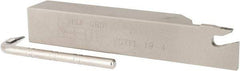 Iscar - SGTF, Left Hand Cut, 2" Max Workpc Diam, GFN, GFR Insert, Indexable Cutoff Toolholder - 3/4" Shank Width, 3/4" Shank Height, 4-1/2" OAL - Apex Tool & Supply