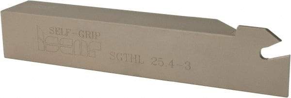 Iscar - SGTH, Left Hand Cut, 2.05" Max Workpc Diam, GTN 3.., GTL 3.. Insert, Indexable Cutoff Toolholder - 0.98 Max Depth of Cut, 1" Shank Width, 1" Shank Height, 5.9" OAL - Apex Tool & Supply