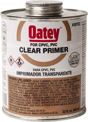 Oatey - 32 oz All Purpose Primer/Cleaner - Clear, Use with PVC - Apex Tool & Supply