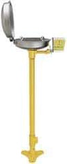 Bradley - Pedestal Mount, Stainless Steel Bowl, Eyewash Station - 1/2" Inlet, 30 psi Flow, 0.4 GPM Flow Rate - Apex Tool & Supply