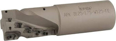 Iscar - 1-1/4" Cut Diam, 1.86" Max Depth of Cut, 1-1/4" Shank Diam, 4-1/2" OAL, Indexable Square Shoulder End Mill - AP.T 1003.. Inserts, Weldon Shank, 90° Lead Angle, Series Helimill - Apex Tool & Supply