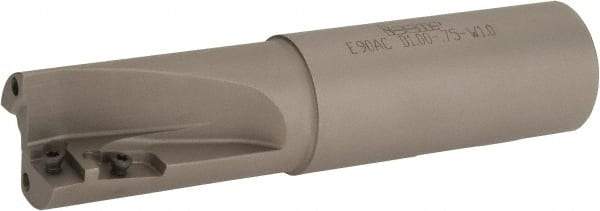 Iscar - 1" Cut Diam, 3/4" Max Depth of Cut, 1" Shank Diam, 4.33" OAL, Indexable Square Shoulder End Mill - AP.T 1003.. Inserts, Weldon Shank, 90° Lead Angle, Series Helimill - Apex Tool & Supply