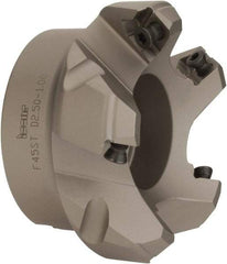 Iscar - 2-1/2" Cut Diam, 1" Arbor Hole, 0.26" Max Depth of Cut, 45° Indexable Chamfer & Angle Face Mill - 5 Inserts, SE.. 1204...\xB6SE.. 12T3.. Insert, Right Hand Cut, 5 Flutes, Series F45ST - Apex Tool & Supply