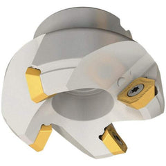 Iscar - 6.44" Cut Diam, 2" Arbor Hole, 0.26" Max Depth of Cut, 45° Indexable Chamfer & Angle Face Mill - 8 Inserts, SEKT\xB6SEMT Insert, 8 Flutes, Series IscarMill - Apex Tool & Supply