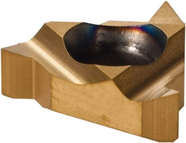 Iscar - 08IR Internal Right Hand 48-16 TPI Partial Profile 60° Laydown Threading Insert - Grade IC228, TiN Coated Carbide, 3/16" Inscribed Circle - Apex Tool & Supply
