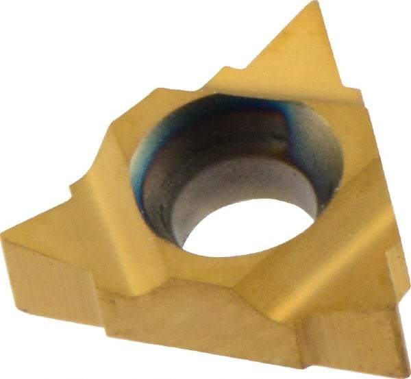 Iscar - 08UIRL Internal Left & Right Hand 4.5-2.75 Partial Profile 60° Laydown Threading Insert - Grade IC228, TiCN/TiN Coated Carbide, 4.76mm Inscribed Circle - Apex Tool & Supply