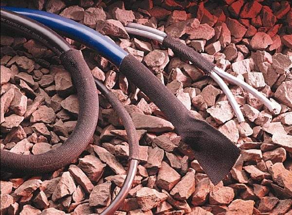 Alpha Wire - 2:1, Fabric Heat Shrink Electrical Tubing - Black - Apex Tool & Supply